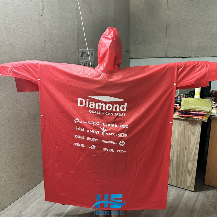Áo mưa quảng cáo M77