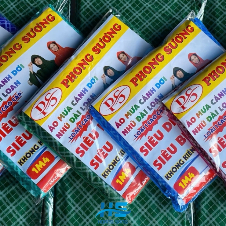Áo mưa vải nhũ Đài Loan
